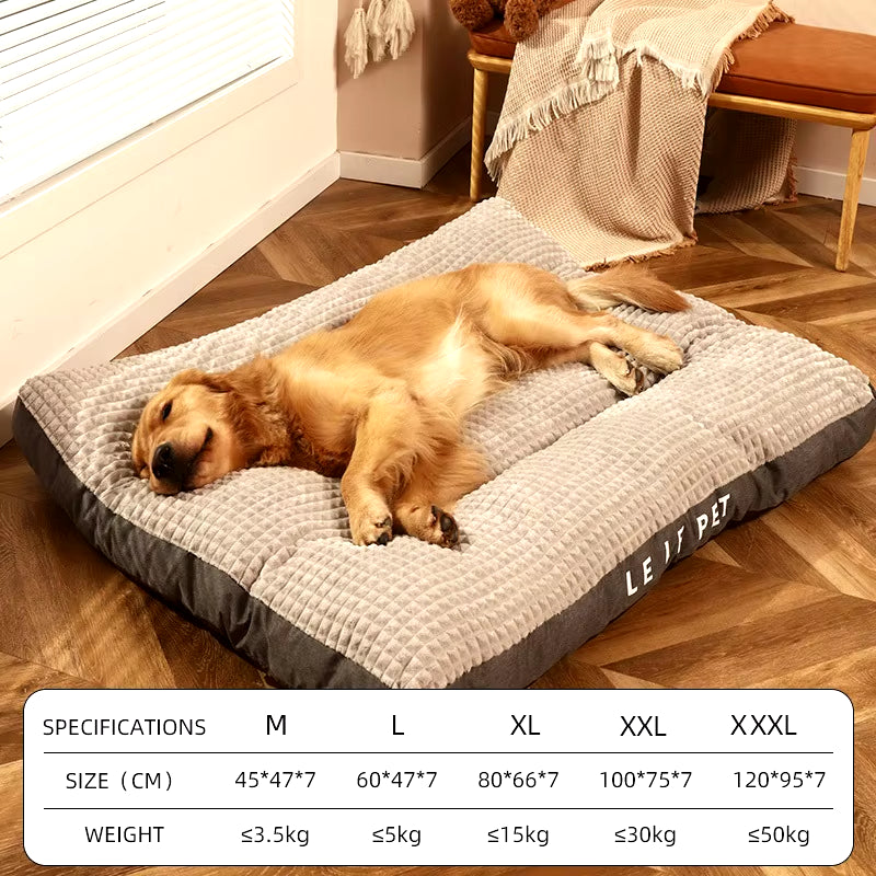 Winter Warm Dogs Sleeping Bed Soft Fleece Pet Blanket Detachable Cat Puppy Mat Cushion for Small Medium Large Dogs