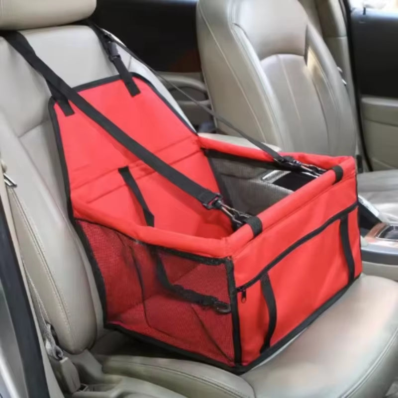 Dog Car Seat Cover Foldable Hammock Pet Harness Cat Bag Basket Stable and Foldable Travel Pet Dog and Cat Safety Car Seat
