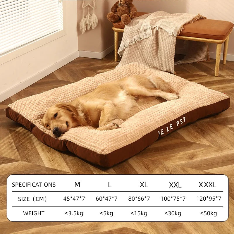 Winter Warm Dogs Sleeping Bed Soft Fleece Pet Blanket Detachable Cat Puppy Mat Cushion for Small Medium Large Dogs
