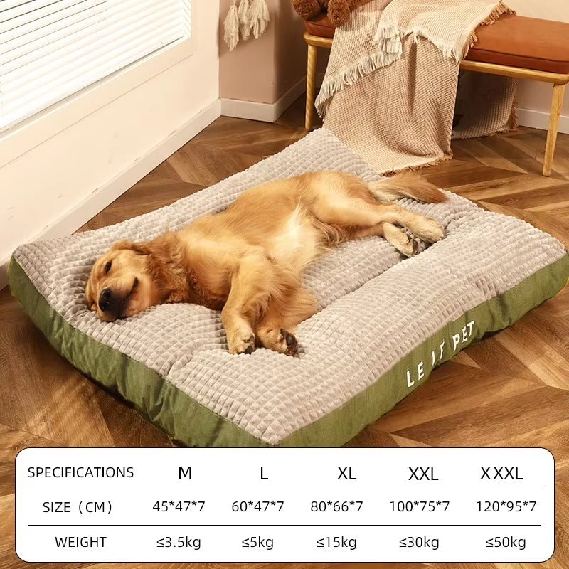 Winter Warm Dogs Sleeping Bed Soft Fleece Pet Blanket Detachable Cat Puppy Mat Cushion for Small Medium Large Dogs