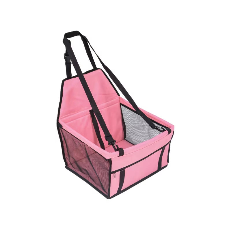 Dog Car Seat Cover Foldable Hammock Pet Harness Cat Bag Basket Stable and Foldable Travel Pet Dog and Cat Safety Car Seat